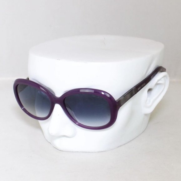 JIMMY CHOO Purple Monique Oval Sunglasses #1371 main image 5